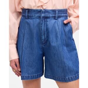 Madewell The Harlow Superwide Pleated Jean Short NWT